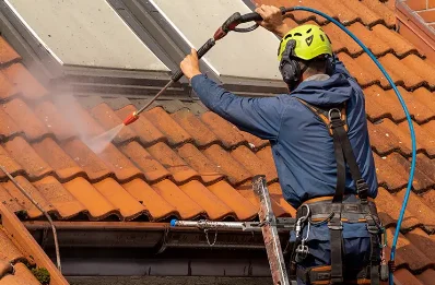 Démoussage et hydrofuge de toiture à Moliens